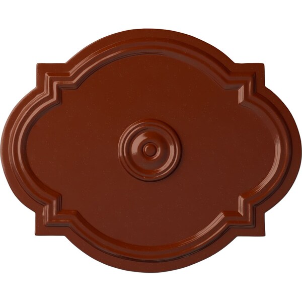 Ekena Millwork Waltz Ceiling Medallion (Fits Canopies up to 4 1/2"), 21 1/4"W x 17 3/8"H x 1"P, Firebrick CM21WAFIF - main